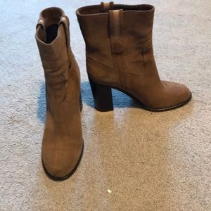 Kate Spade Brown Suede Booties Size 8